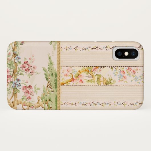 Roze en Groene Chinoiserie Floral Case-Mate iPhone Case (Achterkant (horizontaal))