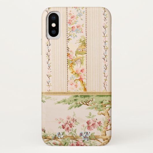  Roze en Groene Chinoiserie Floral Case-Mate iPhone Case (Achterkant)