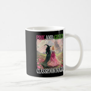 Roze en groene Clroom Magische Heks Halloween Lera Koffiemok