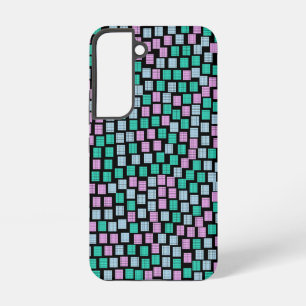 Roze en groene Confetti IPhone Case Samsung Galaxy Hoesje