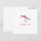 Roze en groene draak Hartelijk dank (Voorkant / Achterkant)