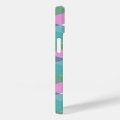 Roze en groene driehoeken Case-Mate iPhone case (Achterkant / Rechts)