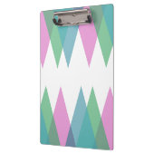 Roze en groene driehoeken klembord (Links)