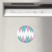 Roze en groene driehoeken magneet (Insitu (Vaatwasser))