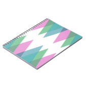 Roze en groene driehoeken notitieboek (Linkerzijde)
