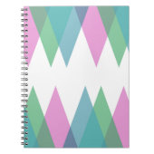 Roze en groene driehoeken notitieboek (Voorkant)