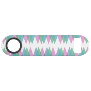 Roze en groene driehoeken speed flessenopener