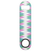 Roze en groene driehoeken speed flessenopener (Achterkant)