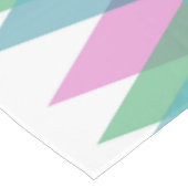 Roze en groene driehoeken tafelkleed (Gekanteld)