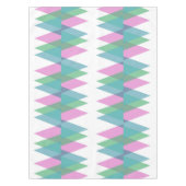 Roze en groene driehoeken tafelkleed (Voorkant)