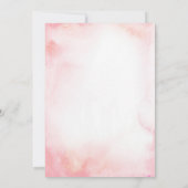 Roze en groene Eiffel baby shower Kaart (Achterkant)