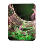 Roze en groene energie magneet (Verticaal)