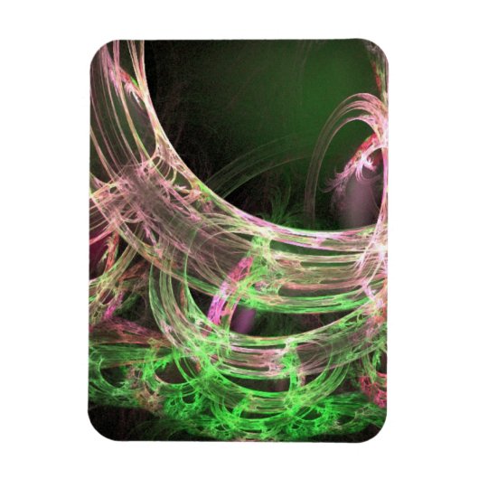 Roze en groene energie magneet (Verticaal)