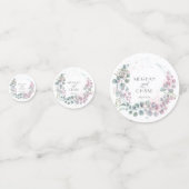  Roze en Groene Eucalyptus Confetti (Voorkanten)