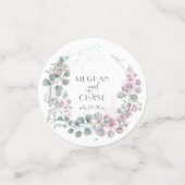  Roze en Groene Eucalyptus Confetti (Kleine voorkant)