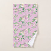 roze en groene Floral Bad Handdoek (Handdoek)