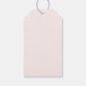 Roze en groene Floral Border Dank u Cadeaulabel (Achterkant)