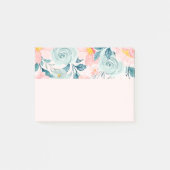 Roze en groene Floral Border Post-it® Notes (Voorkant)