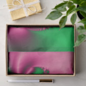 Roze en groene Floral Flow Tissuepapier (Geschenk)