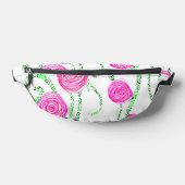 Roze en groene Floral Heuptasje (Liggend)