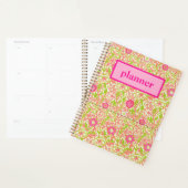Roze en groene Floral Planner (Display)