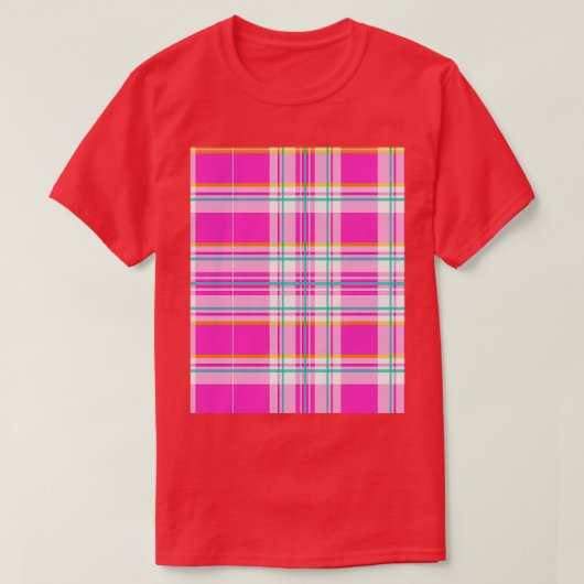 Roze en groene gegiste lentepy t-shirt (Design voorkant)