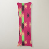 roze en groene geometrische lichaamskussen (Voorkant Verticaal)
