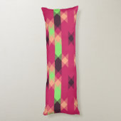 roze en groene geometrische lichaamskussen (Achterkant (Verticaal))
