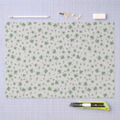 Roze en groene Gingham St Patrick's Day Tissuepapier (Craft)