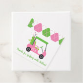 Roze en Groene Golf persoonlijke cadeaus of favori Bedankjes Labels (In situ)