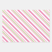 Roze en groene Golf-schotel Inpakpapier Vel (Voorkant 3)