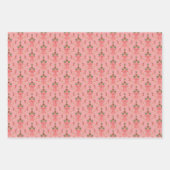 Roze en Groene Granaatappels Inpakpapier Vel (Voorkant 3)