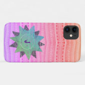 Roze en groene  harten en Star Pattern Case-Mate iPhone Case (Achterkant (horizontaal))