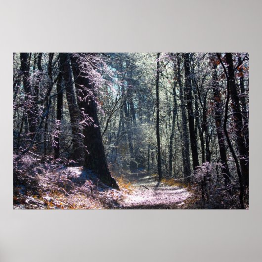 Roze en groene ijskoud warmlappen poster (Voorkant)