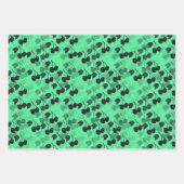 Roze en groene kersen op inpakpapier vel (Voorkant 3)