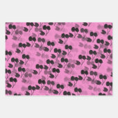 Roze en groene kersen op inpakpapier vel (Voorkant 2)
