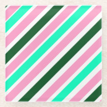 Roze en groene kerst-candy strepen