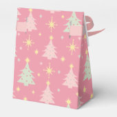 Roze en groene kerst van 1950 bedankdoosjes (Achterkant)