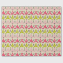 Roze en groene kerstbomen