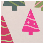Roze en groene kerstbomen stof (Close Up)