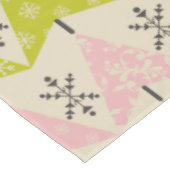 Roze en groene kerstbomen. tafelkleed (Gekanteld)