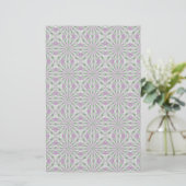 Roze en groene kerstgerechten briefpapier (Staand voorkant)