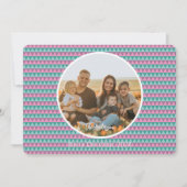 Roze en groene kerstkaart (Voorkant)