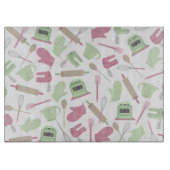 Roze en groene keuken snijraad snijplank (Voorkant)