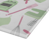 Roze en groene keuken snijraad snijplank (Hoek)