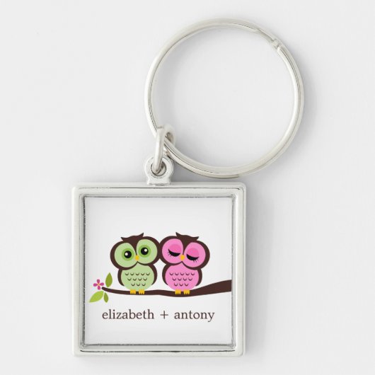 Roze en groene kieuwen sleutelhanger (Voorkant)