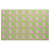 Roze en groene kikker stof (Fat Quarter)