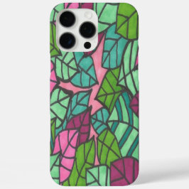 Roze en groene kleppen afdrukken iPhone 16 pro max hoesje