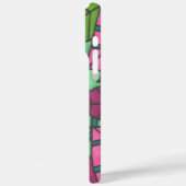 Roze en groene kleppen afdrukken Case-Mate iPhone case (Achterkant / Links)