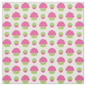 Roze en groene koekjes stof (Swatch)